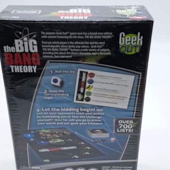 The Big Bang Theory GEEK-OUT! Board Game Party Entertainment FACTORY SEALED - Picture 6 of 11
